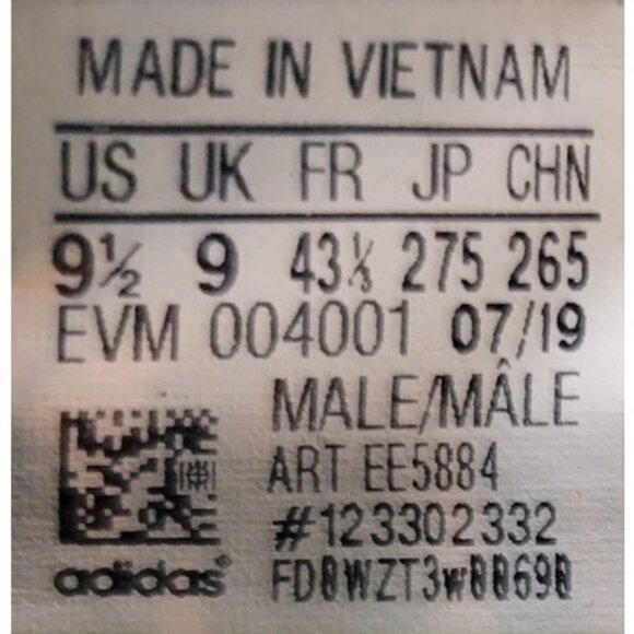 Adidas x 3M Nite Jogger Core Reflective EE5884 Men's Size 9.5 Black Running Shoe - Picture 9 of 10